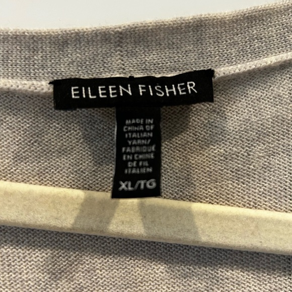 EILEEN FISHER merino wool v neck snap button cardigan. XL FINAL PRICE NO OFFERS - Picture 5 of 5